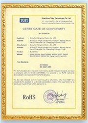 Hengdrive ROHS certificate