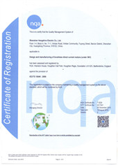 TS16949 certificate of brushless motor