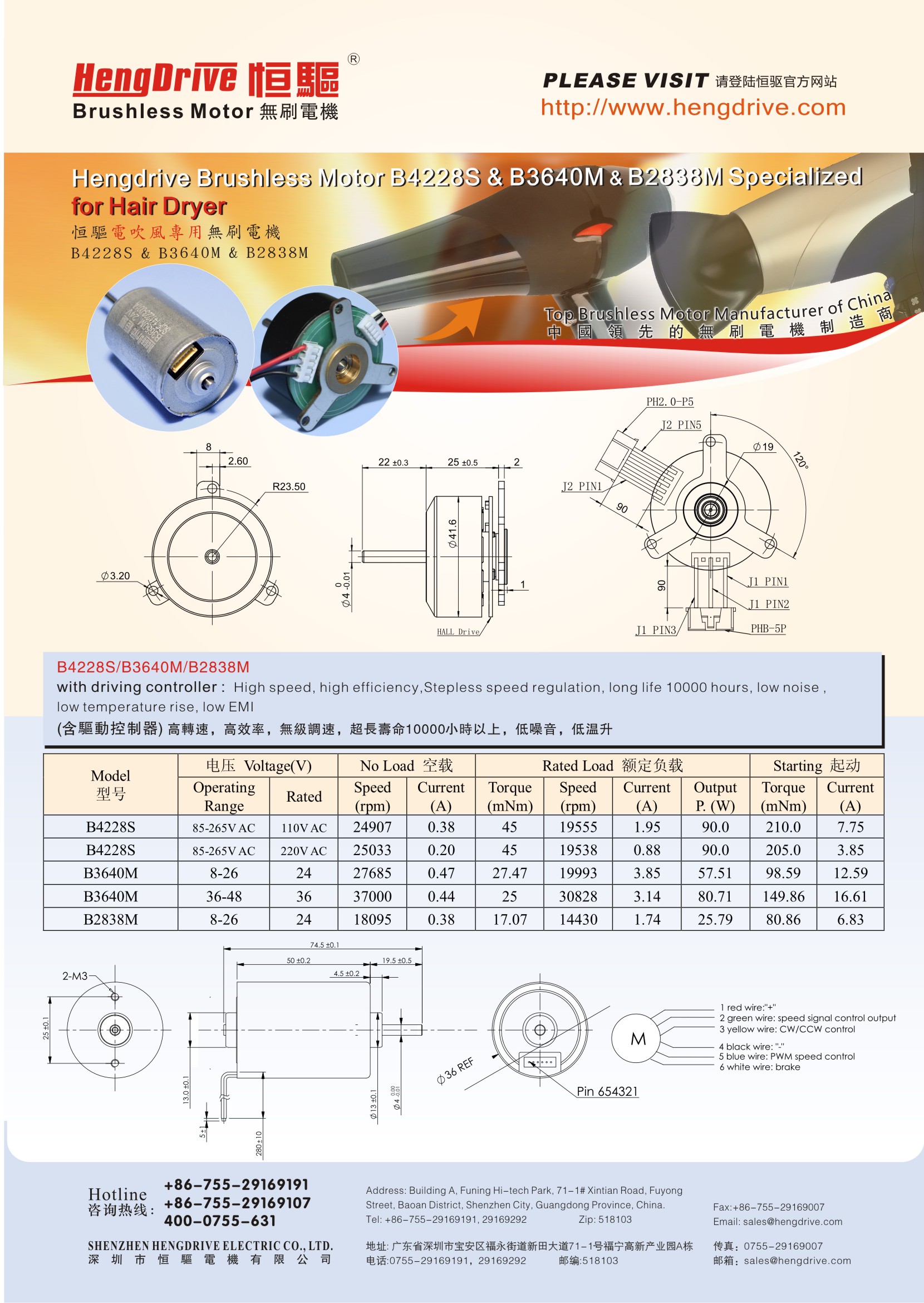 High Quality U4615 Ac Universal Hair Dryer Motor DrivesEngine at Best  Price in Dongguan  Dongguan City Lianfeng Motor Co Ltd